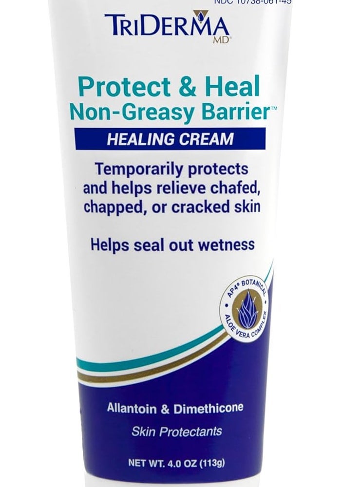TriDerma Protect & Heal Non-Greasy Moisture Barrier Skin Protectant Cream for Diaper Rash and Chafing - 4 oz - Image 1